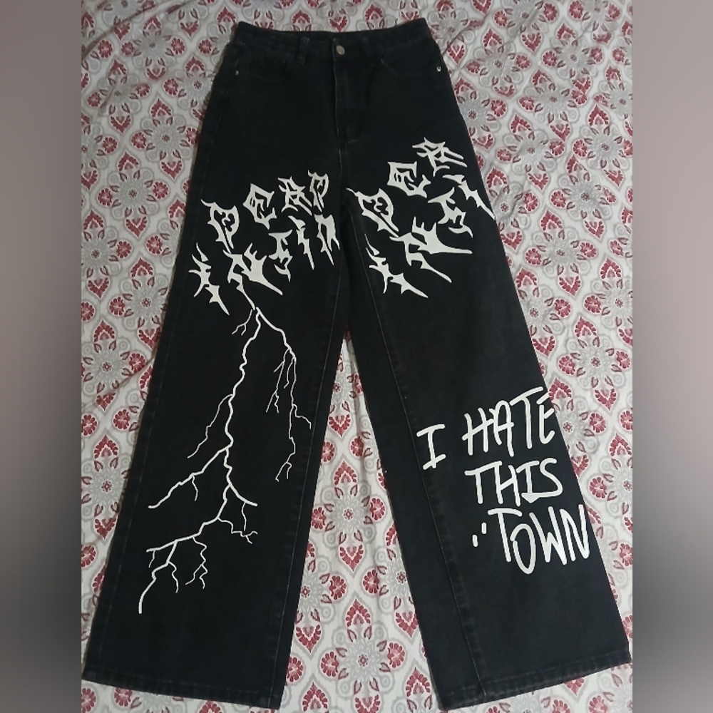 SHEIN Wide Leg Jeans